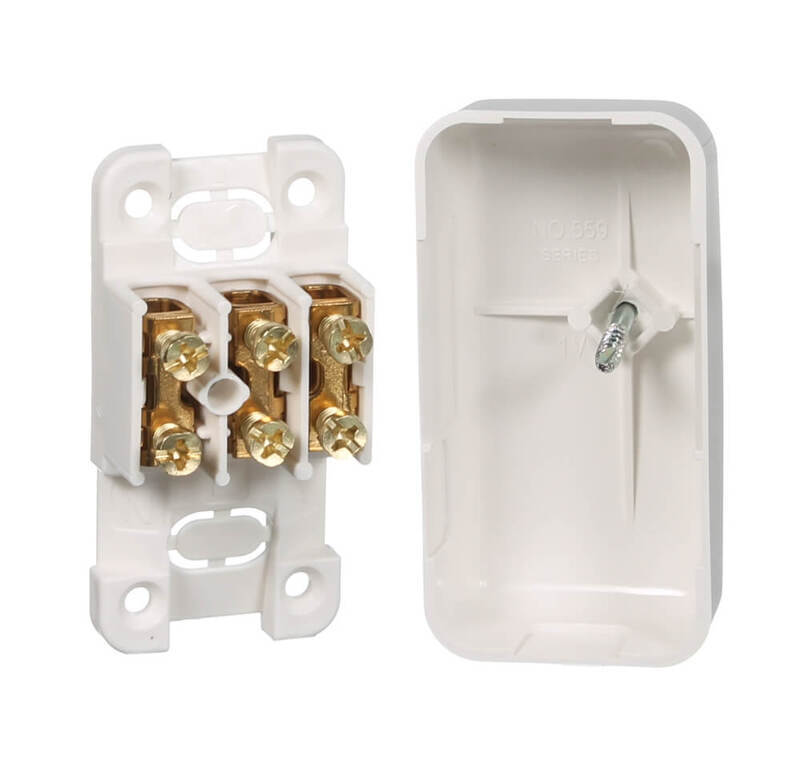 CLIPSAL 559/3-WE | 3 terminal Mini Junction Box with Electrical Connectors main image