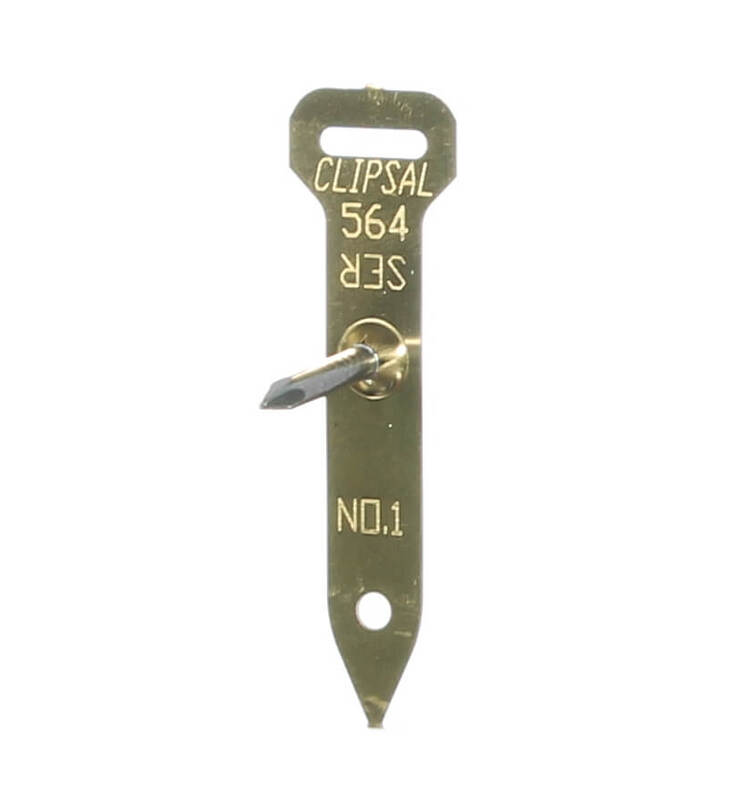 Clipsal 564PC1 Pin Clips Brass Number 1 (Pack of 200) Clipsal by