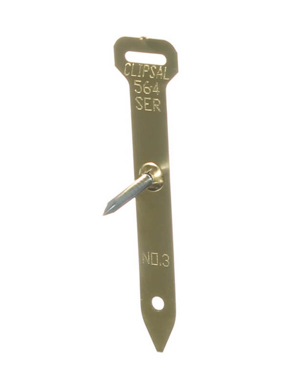 Clipsal 564PC3 | Pin Clips Brass Number 3 (Pack of 200) main image