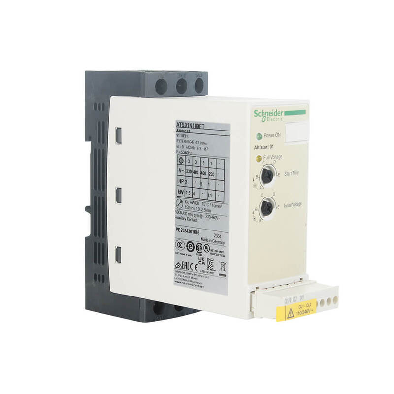 Soft-Starter ATS01 9A - 230V Mono/110-480V Tri Fase, Colore Bianco - Foto 9