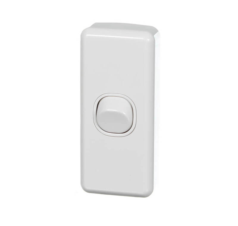 Clipsal C2030 1 Gang Architrave Switch 10amp 250v White (Classic