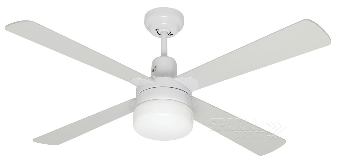Ceiling Fans On Mercator Kimberley Fc132124r 1200 4 Timber Blade Fan With Light And Remote White