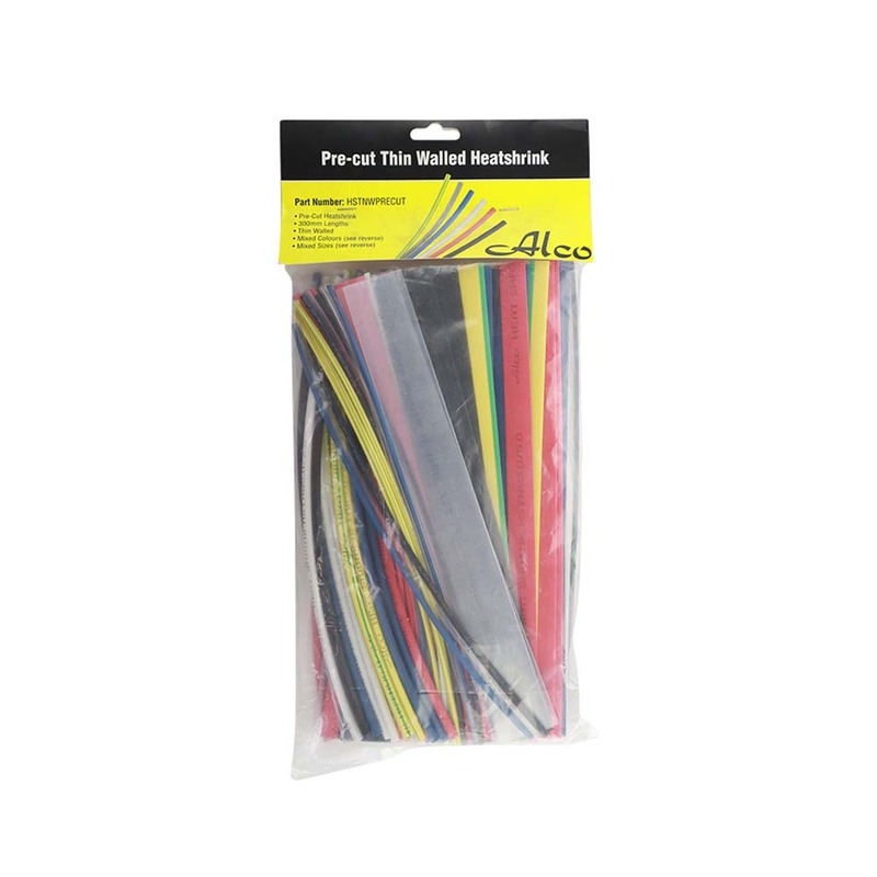 Alco HSTNWPRECUT PreCut Thin Wall Heat Shrink Assorted 300mm
