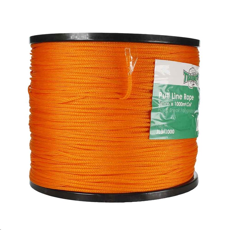 Trademate JL3-1000 | Cable Pull Line Rope 3mm x 1000mt Coil | 90kg Break (Orange) | JETLINE main image