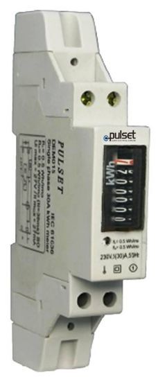 Pulset KWHM/1 | Single Phase 30amp KW Hour Meter | 1 Module main image