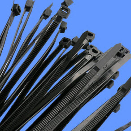 Cable Ties NCT-100-25B | 100mm x 2.5mm UV Resistant Black (100) Pack main image
