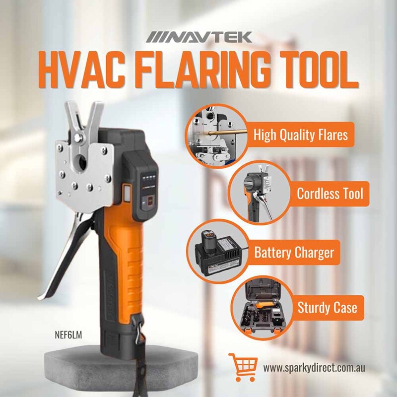 The new and improved NAVAC Cordless Flaring Tool 