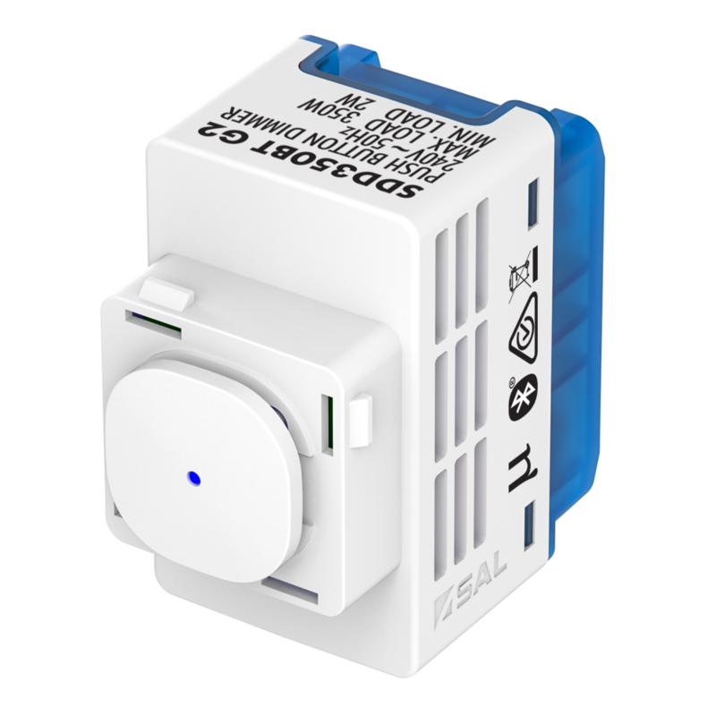 SAL SDD350BTG2 PIXIE 350w Blue Tooth Push Button Smart Trailing Edge LED Dimmer