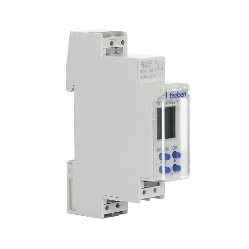 Theben TR608top2S Digital time switch 1 channel, 7 day, plugin