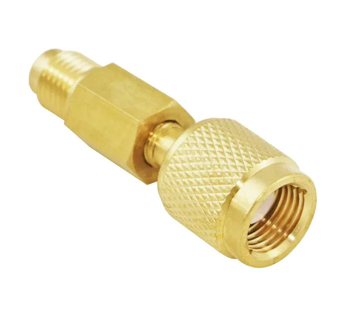 Brass Adaptor Female 5/16 Male 1/4 SAE V05 Aircon D
