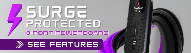 CyberPower Surge Protected Powerboard | Learn More