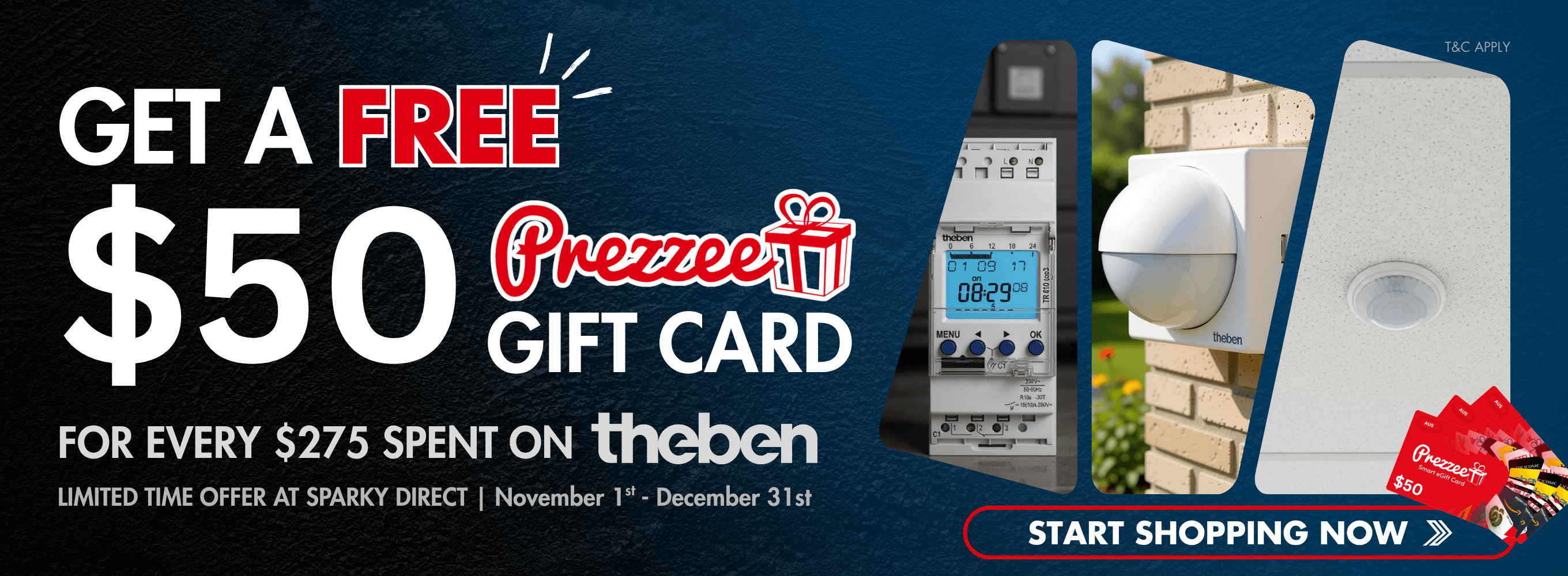 Theben $50 Prezzee Promo | Learn more