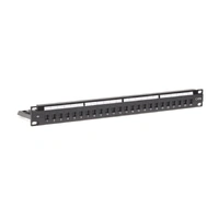 4Cabling 006.004.0002 | 24 Port Cat 6 Rackmount Patch Panel | 1RU