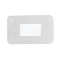 4C 016.000.1010 | Brush Wall Plate - White | 05DWPMF