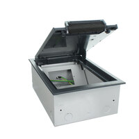 Elsafe Falcon 027.0800.000 | Built-In Screed Floor Box With Lid Grey
