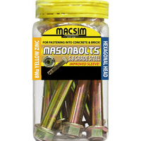 Macsim Fastners Dynabolt 12mm x 75mm (10 Jar) 04K12075