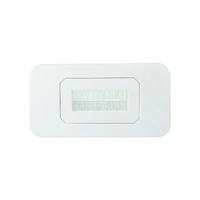 Matchmaster 05MM-WP70 | Slimline Cable Outlet Brush Cover Plate with Wall Clips | White 
