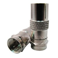 MATCHMASTER 08MM-A3 | Connector Adaptor 'F Type' Male to IEC (PAL) Female