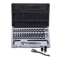 Dual Action 10043102 | 31 Piece 1/4 Drive 6-Point Socket Set | Metric 4-15mm