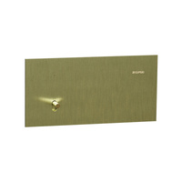 Clipsal 1041TA-BB | Solis T Series 1 Gang Switch 20A/16AX | Brushed Brass
