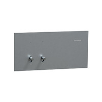 Clipsal 1042TA-PT | Solis T Series 2 Gang Switch 20A/16AX | Platinum