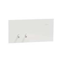 Clipsal 1042TA-WC | Solis T Series 2 Gang Switch 20A/16AX | White Ceramic
