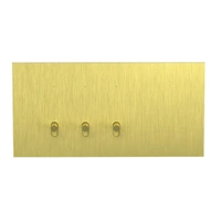 Clipsal 1043TA-BB | Solis T Series 3 Gang Switch 20A/16AX | Brushed Brass