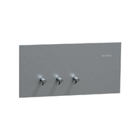 Clipsal 1043TA-PT | Solis T Series 3 Gang Switch 20A/16AX | Platinum