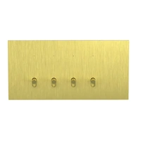 Clipsal 1044TA-BB | Solis T Series 4 Gang Switch 20A/16AX | Brushed Brass