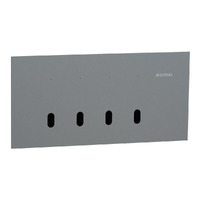 Clipsal 1044TUA-PT | Solis T-Series 4 Gang Switch Grid and Plate | Platinum