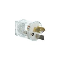 CLIPSAL 1439STR | 3 Pin 10Amp Plug Top (Transparent)