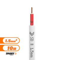 1.5mm SDI Red Cable | Single Double Insulated 1.5mm Red 10mtr Cut | 15SDI-R10