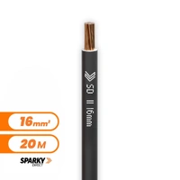 7-170BWBK | 16mm Black Building Wire 20M Cable Cut