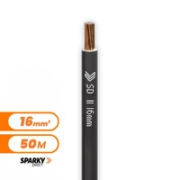 7-170BWBK | 16mm Black Building Wire 50M Cable Cut