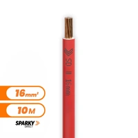 7-170BWR | 16mm Red Building Wire 10M Cable Cut
