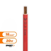 7-170BWR | 16mm Red Building Wire 20M Cable Cut
