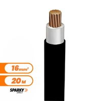Electra Cables 16XLPEBK20M | 16mm² Single Core Black XLPE Cable | 20 Metre Cut Length