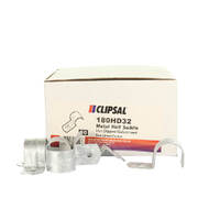 Clipsal 180HD32 | 32mm Galvanised Half Saddles | 50 Box