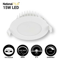 NLS 20096  | 15W Tri Colour LED Dimmable White Downlight | 90MM Hole