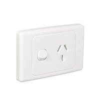 Clipsal 2015/20-WE | 20Amp Single Power Point White | 2000 Series