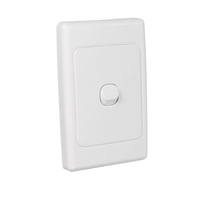 Clipsal 2031V66-WE | 1 Gang Switch Weatherproof Vertical Flush 10A IP66 White | Series 2000