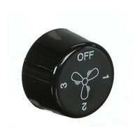 Clipsal 2031VF3CB-KB-BK | Black 4 Position Fan Controller Knob Suits Airflow Ceiling Fans