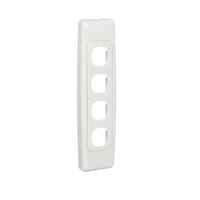 Clipsal 2034A | 4 Gang Architrave Switch 10amp 250v White (2000 Series)