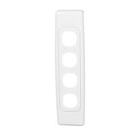 Clipsal 2034 | 4 Gang Architrave Grid & Surround White (2000 Series)