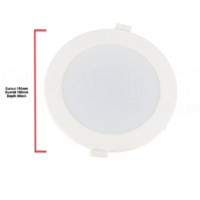 NLS 20405 | 20w Tri Colour LED Dimmable Downlight 1800-1900lm | 150mm Hole