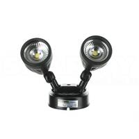 Twin Spot 30w LED No Sensor BLACK IP54 2700lm | NLS 20415