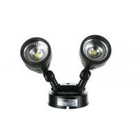 Twin Spot 30w LED No Sensor BLACK IP54 2700lm | NLS 20415
