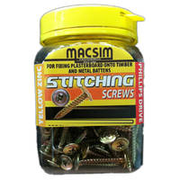 MACSIM 21BK13 | Drywall Button head Screws 8G x 13mm 200 Bottle