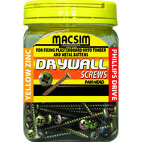MACSIM 21PK650 | Screw Pan Head Drywall 6 x 50mm 200 Bottle