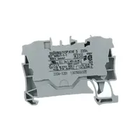 Wago 2204-1201 | 2 Conductor Through Terminal With Push Button DIN-Rail 4mm² | 50-Pack